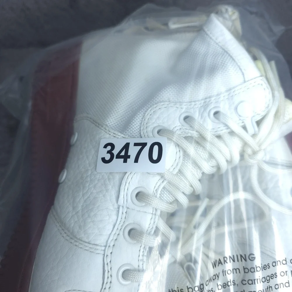Nike SF Air Force 1 Mid Shoes Mens Size 10.5 White Red Sneakers 917753-100